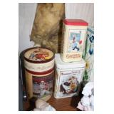 LOT OF METAL TINS