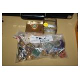 HAT PINS,PILL CADDY,MINI GLASS RABBIT