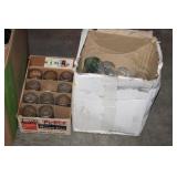 2 BOXES OF JARS & GLASSES