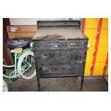 VINTAGE METAL FORMANS CABINET, 34X30X52