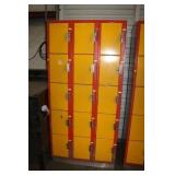 VINTAGE METAL LOCKER, 36X21X76