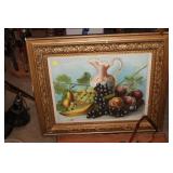 ANTIQUE FRAMED PRINT 27X24