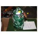 VINTAGE ENAMEL CAN WITH LID