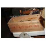 VINTAGE BOX OF JAR LIDS