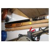 LOT OF NIGHT STICKS & SMALL BASEBALL BAT