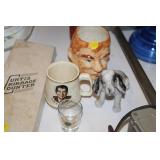 LOT OF VINTAGE MUGS,ETC