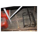 METAL CROSS DECOR & MAGAZINE RACK