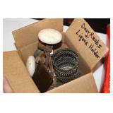 LOT OF VINTAGE DOOR KNOBS & LIQUOR HOLDLER