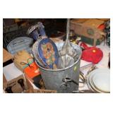 VINTAGE WELL BUCKET,BILLOWS,ETC