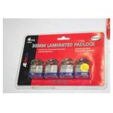 SET OF 4 NEW PAD LOCKS