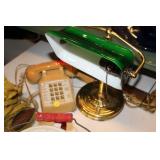 LAMP & VINTAGE PHONE