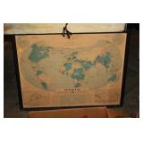 VINTAGE FRAMED MAP