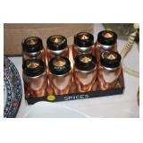 VINTAGE SPICE SET WITH RACK