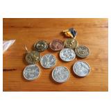 LOT OF MADALLIONS & TOKENS