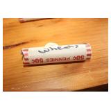 ROLL OF 50 WHEAT PENNIES