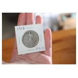 1918 WALKING LIBERTY SILVER HALF DOLLAR