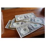 LOT OF 1988 A CONSECUTIVE UNCIRCULATED 1$ BILLS
