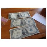 3 1957 SILVER CERTIFICATES