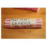 ROLL OF 50 WHEAT PENNIES