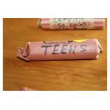 ROLL OF 50 WHEAT PENNIES