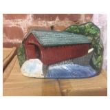 CAST IRON COVERED BRIDGE DOOR STOP