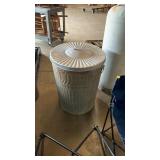 Galvanized garbage can