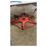 Metal farm implement decor