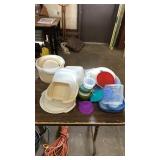 Lot of storage containers
