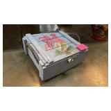 PAINTED WOODEN AMMO BOX