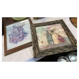 VASE AND DEER FRAMED PRINTS