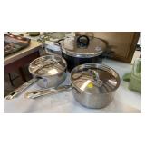 LOT OF POTS AND PANS
