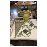 Vase, candle sconces,wall pocket