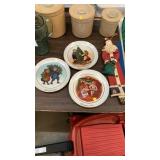Collector plates & Santa decor