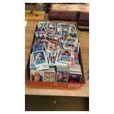 Box of baseball cards