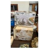Gibson dinnerware & silverware