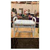 Wicker bench