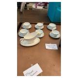 Noritake cups & saucers & gravy boat