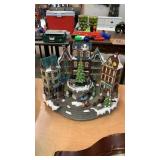 Christmas village, needs batteries