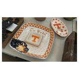 TWO TENNESSEE VOLS SERVING PLATTERS