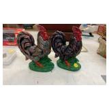 LOT OF ROOSTER DECOR