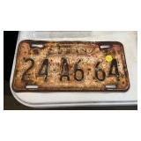 1958 TENNESSEE LICENSE PLATE
