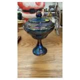 CARNIVAL GLASS CANDY DISH