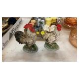 LOT OF ROOSTER FIGURES