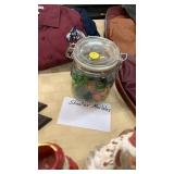 Jar of shooter marbles