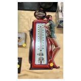 Metal garage thermometer