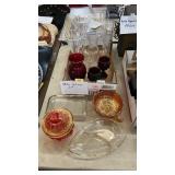 BOX OF MISC GLASSWARE