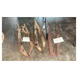 LOT OF MULE HAMES AND SINGLE TREES