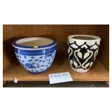 TWO FLOWER POTS