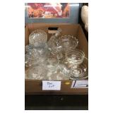 Box of glassware etc