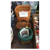 3 Longaberger baskets